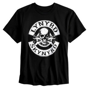Lynyrd Skynyrd Biker Patch Southern rock Official T-Shirt L XL Boys NWT